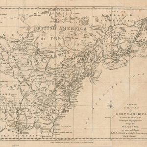 A New and Correct Map of North America in which the Places of the Principal Engagements during the Present War are accurately inserted