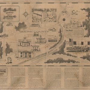 Jack Daniel's Country A Map of Middle Tennessee and Lynchburg