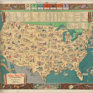 Folklore Music Map of the United States