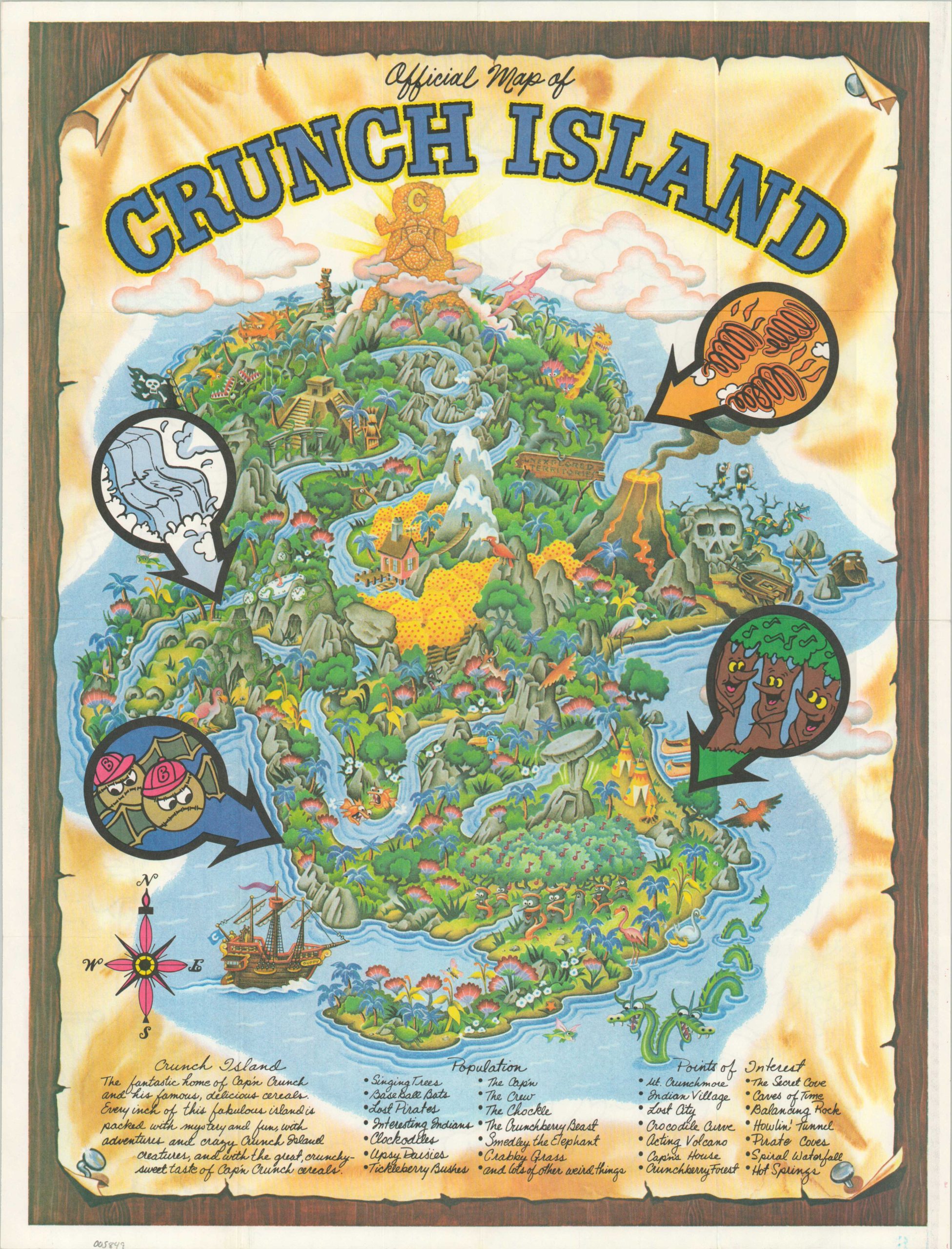 Official Map of Crunch Island