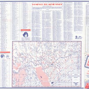 1994 Map of Movie Stars Homes