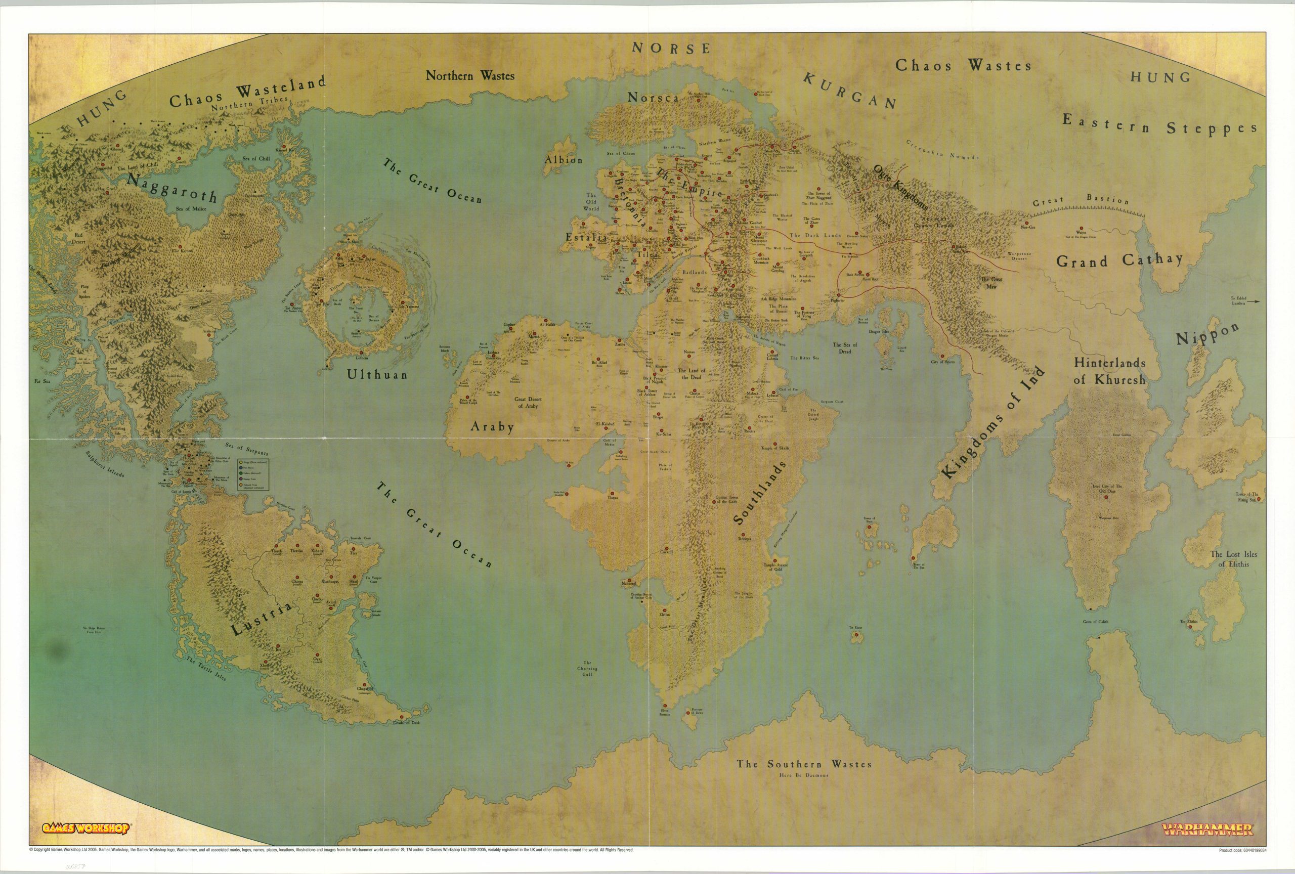 Warhammer ウォーハンマー　オールドワールド　マップ及びカード　 英語版 Warhammer ウォーハンマー オールドワールド マップ及びカード 英語版