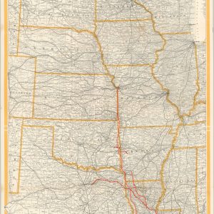 Map of Kansas City Southern Railway Louisiana & Arkansas Railway and Connections