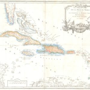 Partie de la Mer du Nord ou se trouvent Les Grandes et Petites Isles Antilles et les Isles Lucayes