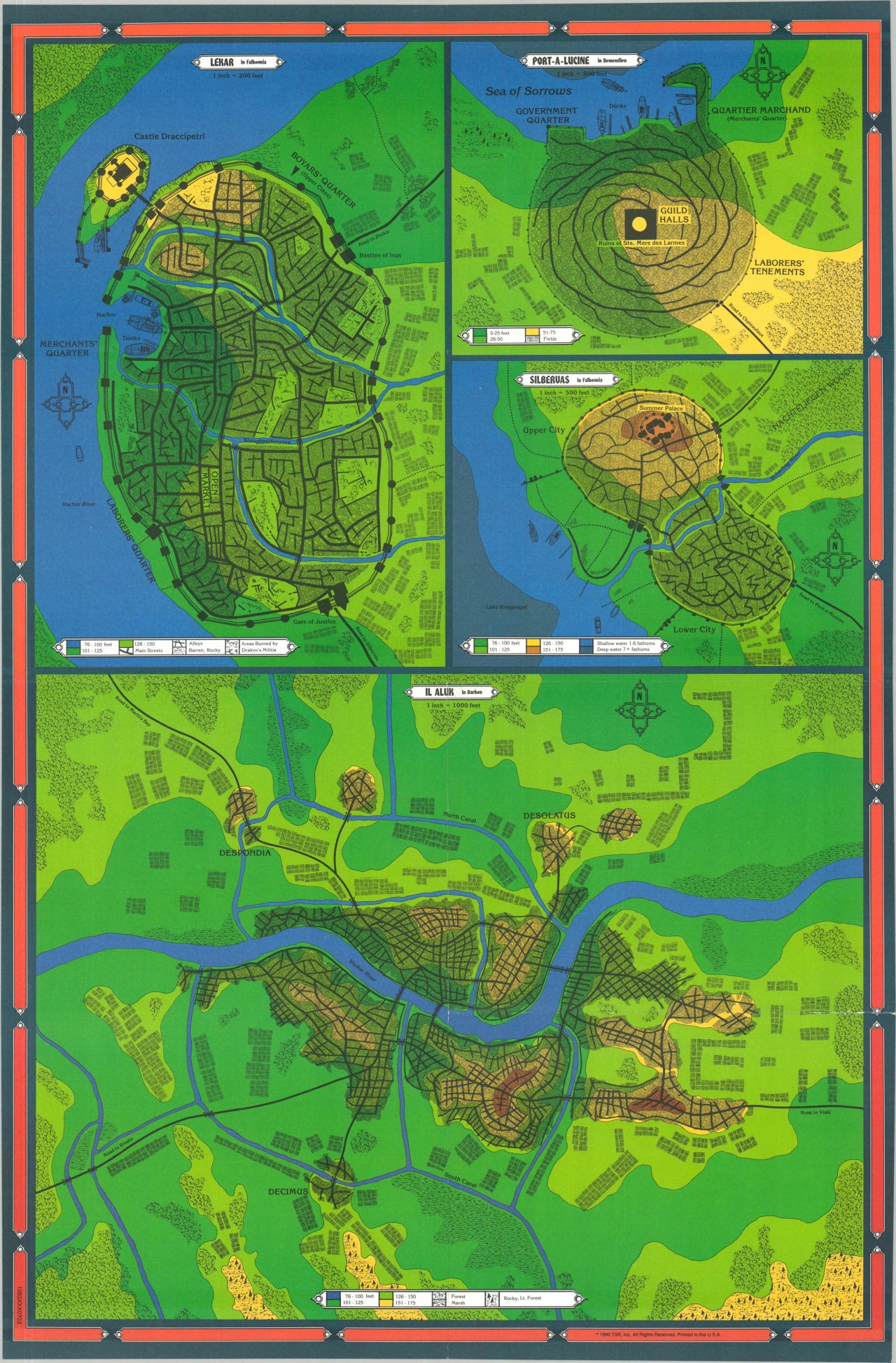 Ravenloft: Realms of Terror - Curtis Wright Maps