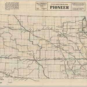 North Dakota Automobile Road Map