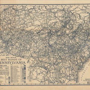 Mileage Map of the Best Roads of Pennsylvania