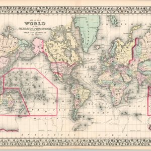 The World on the Mercator Projection Exhibiting the American Continent at its Center