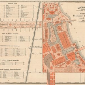 Rand McNally & Co.'s Standard Guide Map of the World's Columbian Exposition at Chicago, 1893.