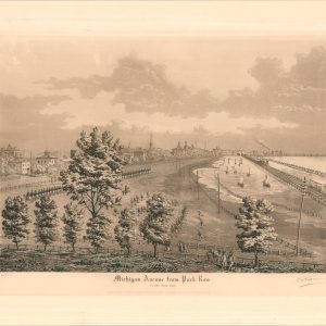 Michigan Avenue from Park Row in the Year 1865