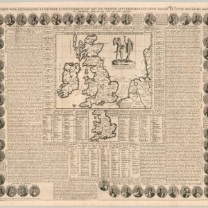 Carte Pour L'Introduction a L'Histoire d'Angleterre Ou l'on voit son Premier Gouvernement, et l'Etat Abrege de Cette Monarchie Sous les Empereurs Romains, et sous Les Rois Saxons