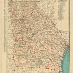 Rand McNally Standard Map of Georgia