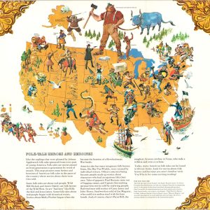 Folk-Tale Map of the United States