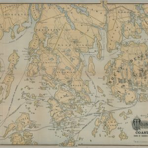 Map of Mount Desert Island and the Coast of Maine