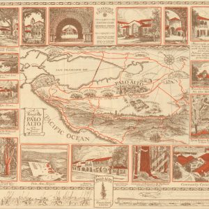 A Pictorial Map of Palo Alto and the San Francisco Peninsula