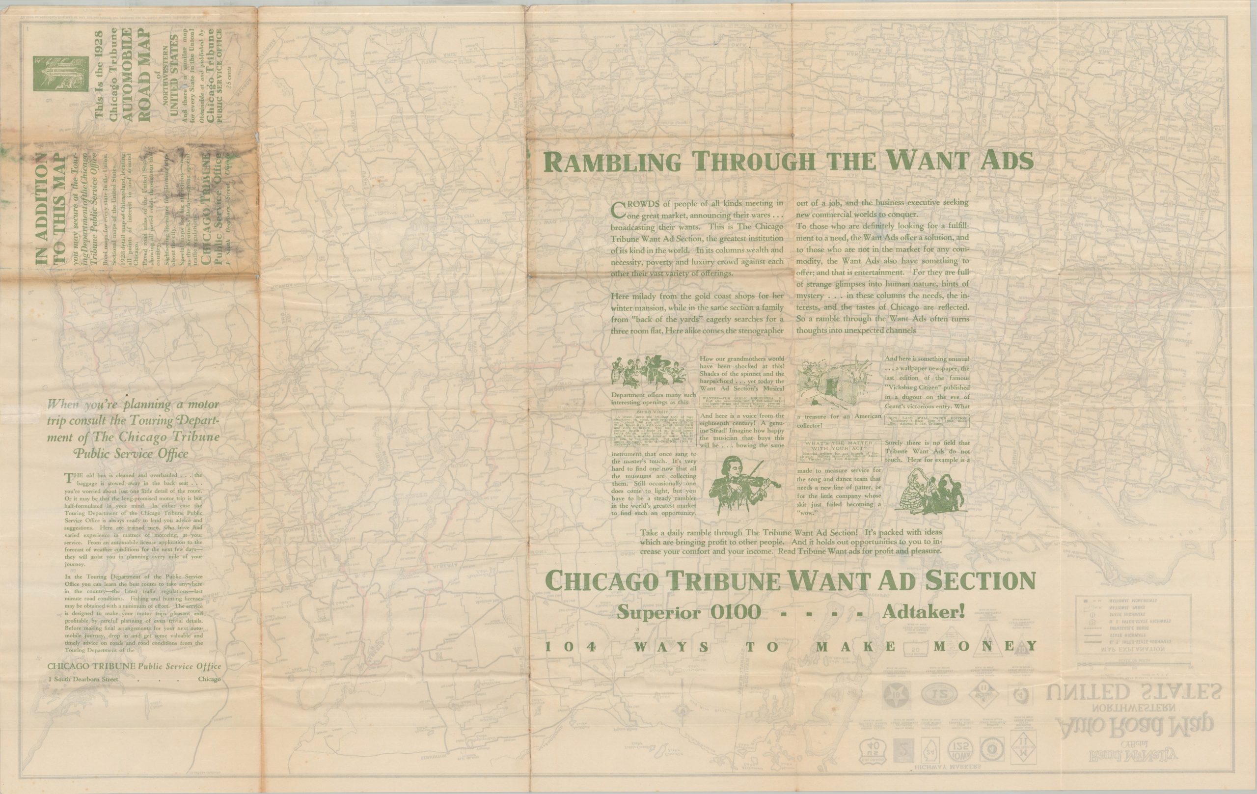 Rand McNally Official Auto Road Map Northwestern United States - Image 2
