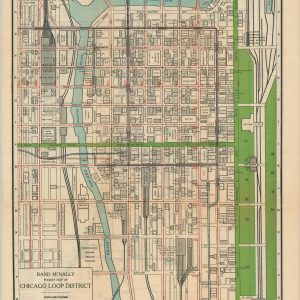 Rand McNally Pocket Map of Chicago Loop District