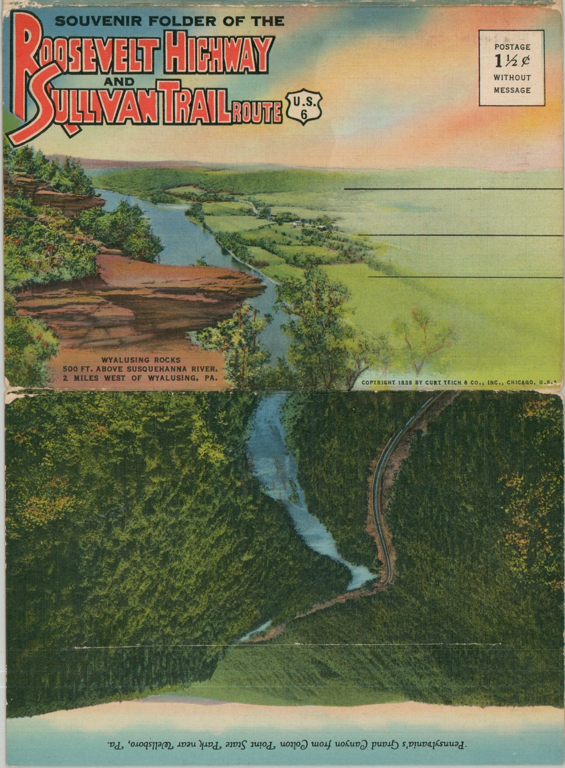 Souvenir Folder of the Roosevelt Highway and Sullivan Trail Route - Image 3