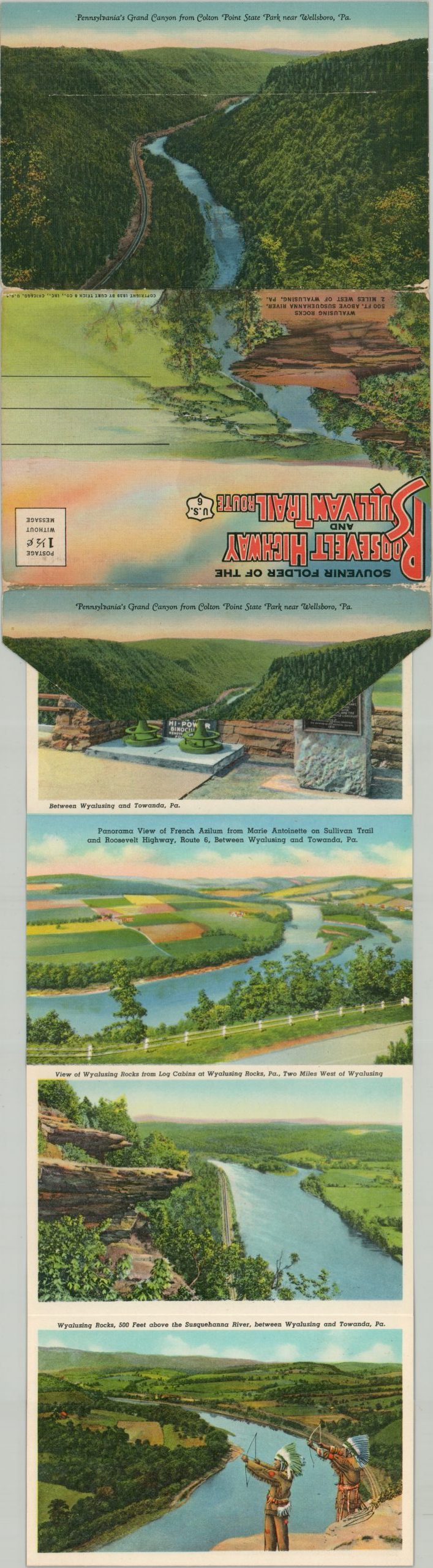 Souvenir Folder of the Roosevelt Highway and Sullivan Trail Route - Image 2