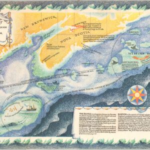 A Trawler's Chart of the North Atlantic Fishing Grounds