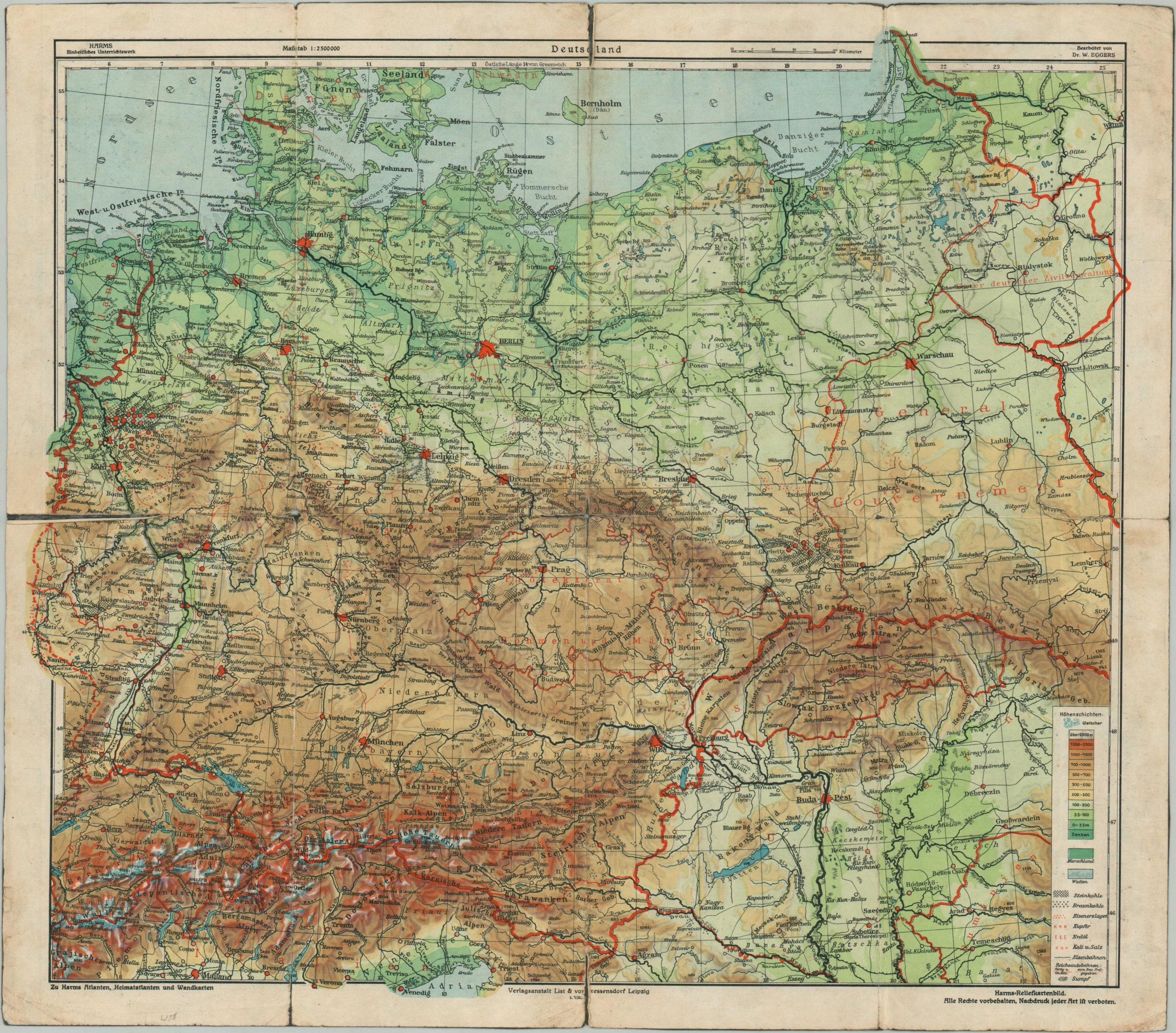 Deutschland [Germany] - Curtis Wright Maps