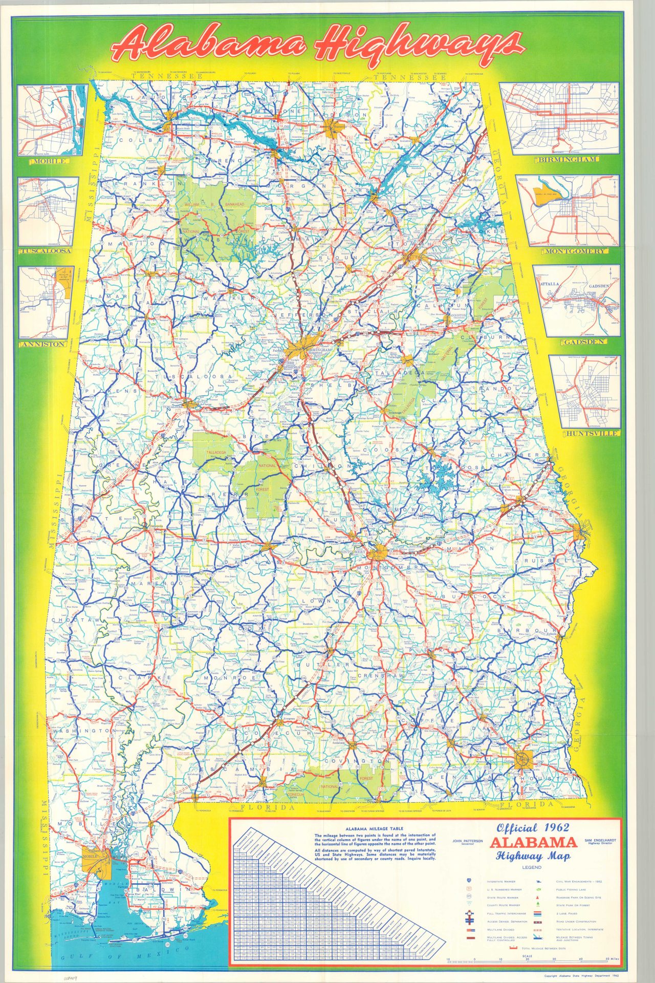 Tourist Guide to Alabama - Curtis Wright Maps