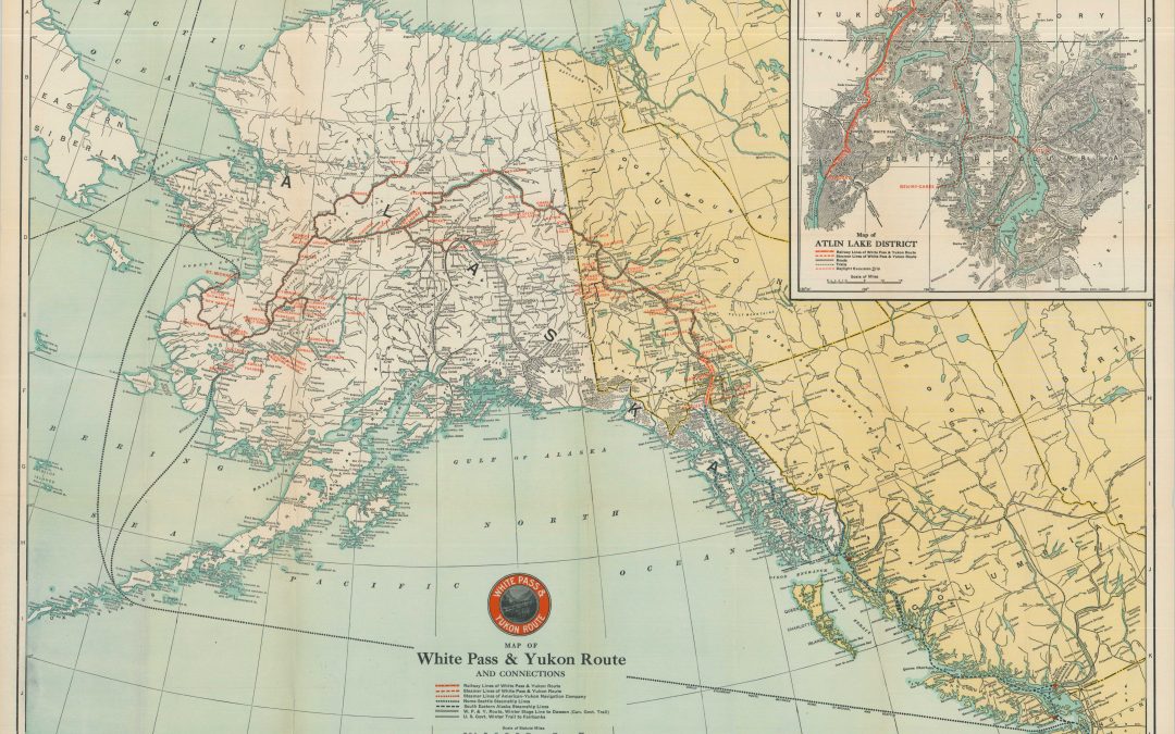 Map of White Pass & Yukon Route and Connections