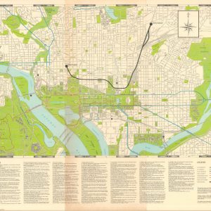 1977 Inaugural Map and Index to the Sights and Sounds of Washington D.C.