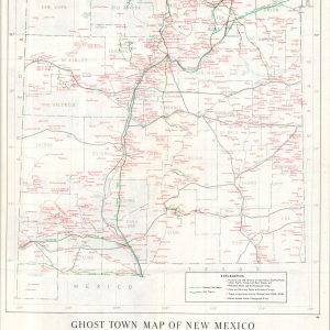 Ghost Town Map of New Mexico