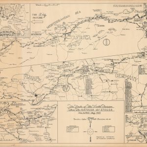 The Route of the Ninth Division Thru the  NATOUSA & ETOUSA Nov 8, 1942 - June 1945