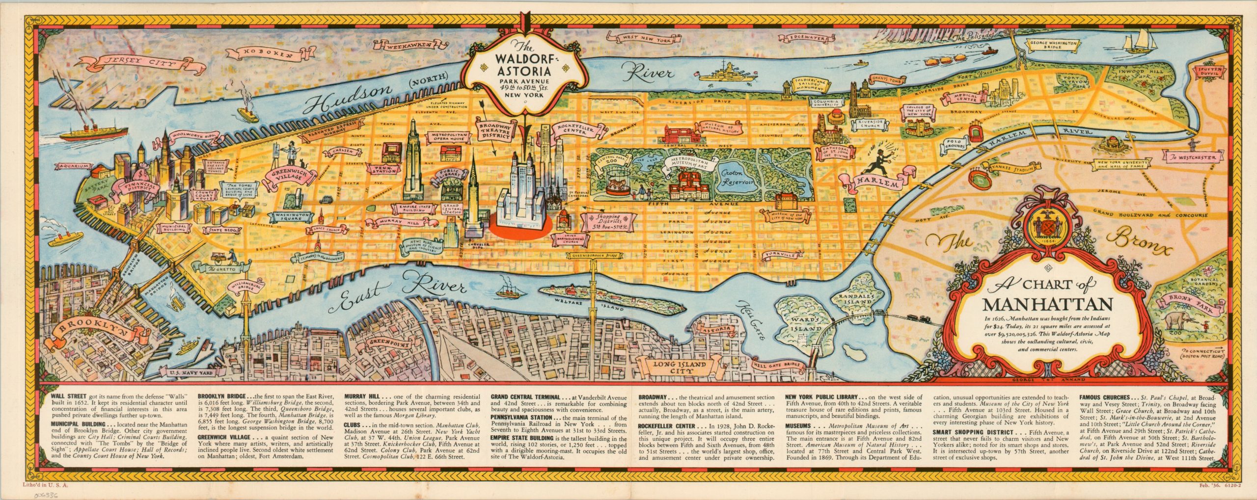 A Chart of Manhattan