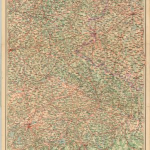 Gruber's Strassen-Karte Nr. V: Bayerische Ostmark und Sudetenland