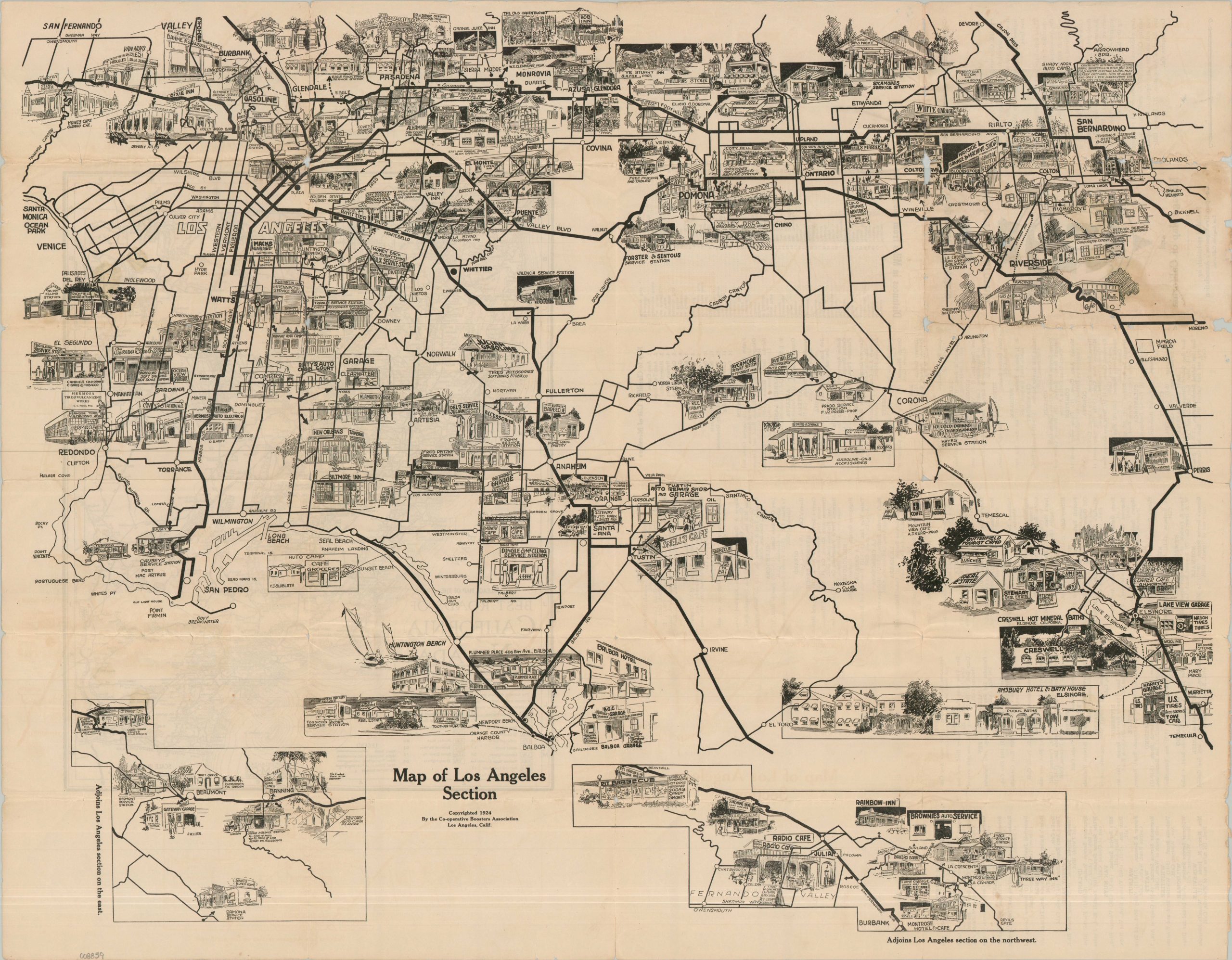 Map of Los Angeles Section