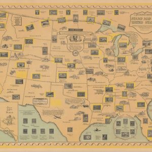 The Philatelic Institute's Stamp Map of the United States
