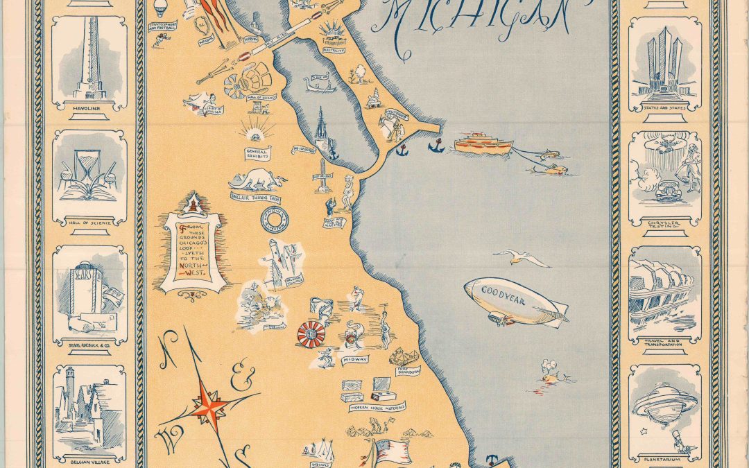 Chart of the Exposition of nineteen hundred and thirty three at Chicago