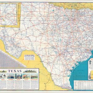 Humble Road Map of Texas