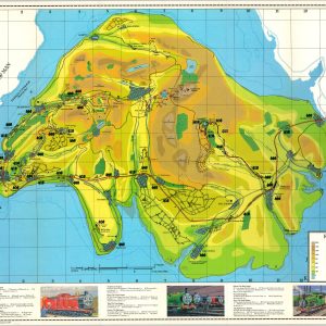 Thomas the Tank Engine Railway Map Island of Sodor
