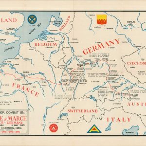 260 Engr. Combat Bn. Route of March France - Germany 24 Dec. 1944 11 May 1945