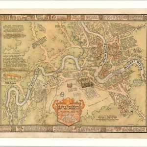 A Map of Fort Wayne About 1812 - Showing Also Certain Earlier Happenings