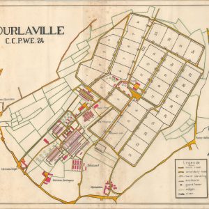 [Manuscript Maps of Prisoner of War Enclosure 24 - Tourlaville, France]