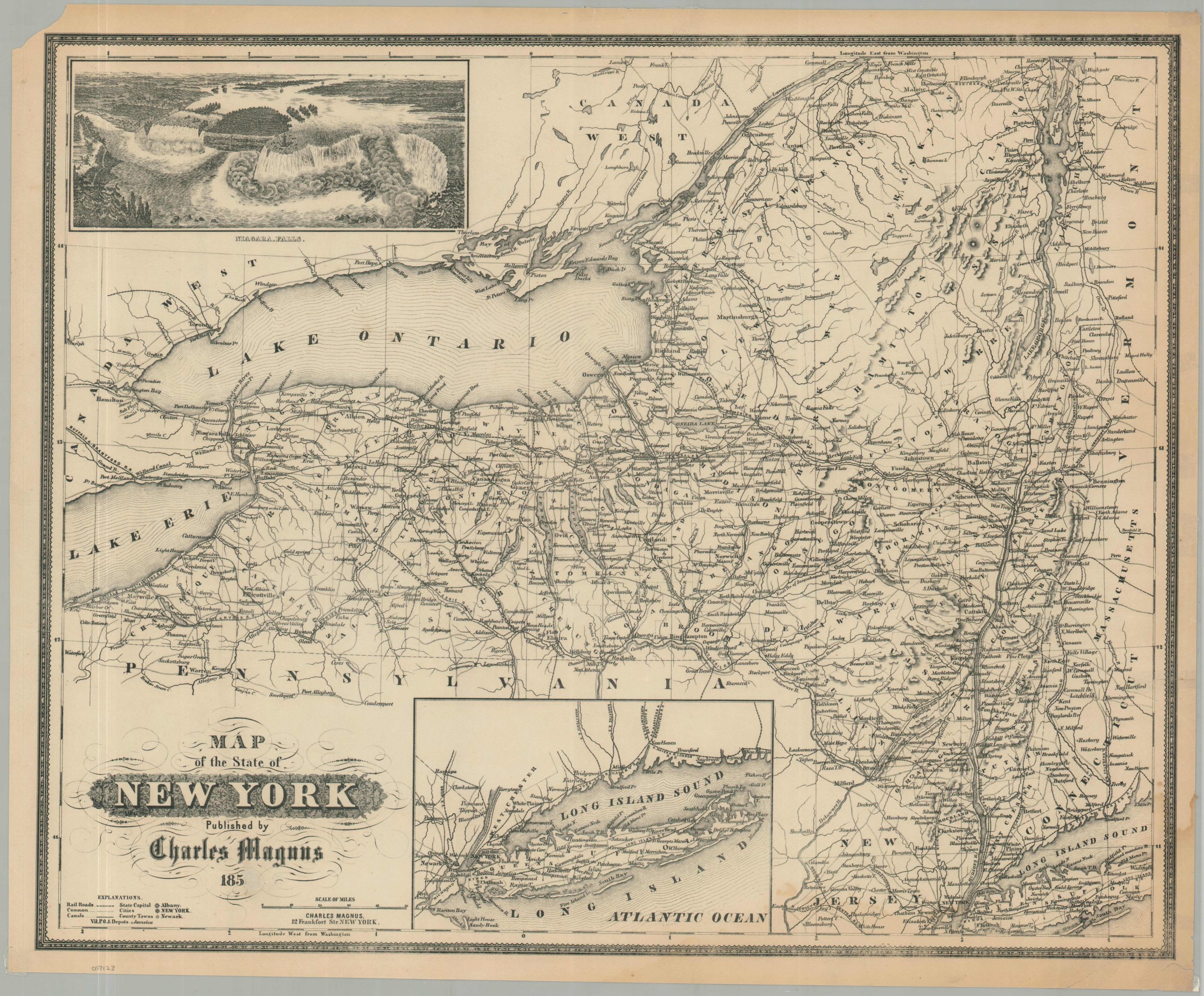 Map of the State of New York