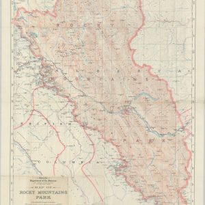 Map of Rocky Mountains National Park