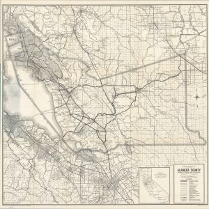 Rand McNally Map of Alameda County