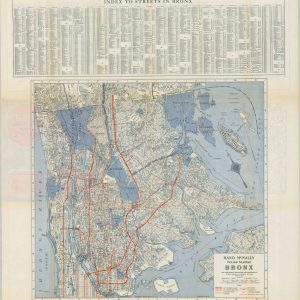 Rand McNally House Map of the Bronx
