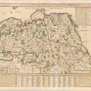 Nouvelle Carte de Moscovie ou Sont Representes les Differents etats de sa Maieste Czarienne en Europe et en Asie
