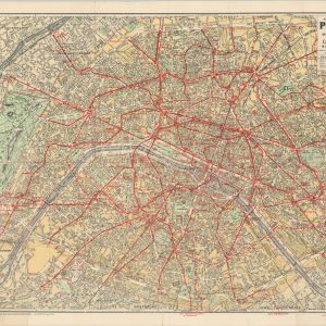 Nouveau Plan de Paris Avec Toutes les Lignes du Metropolitan