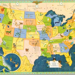United States of America [Picture Map of the U.S.A.]