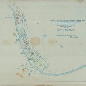 Sketch Showing the Active Commercial Harbor Areas of New York, Philadelphia, Baltimore, Galveston, Hamburg and Liverpool, Superimposed Upon the Shoal Submerged Lands Lying Off the Chicago Commercial and Industrial District