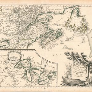 Partie De L'Amerique Septent. Qui comprend La Nouvelle France ou Le Canada