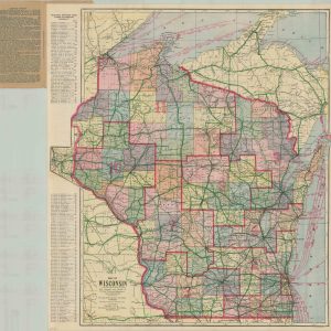 1936 Highway Map of the State of Wyoming